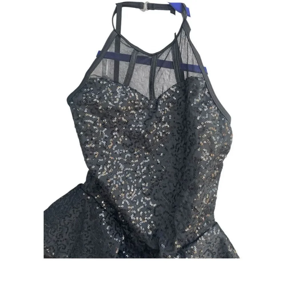 Girls Weissman Balera Girls Sequin Dance Ice Skating Competition Costume Size Me